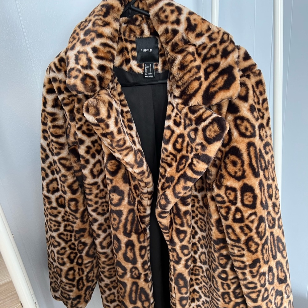 Leopard fur coat